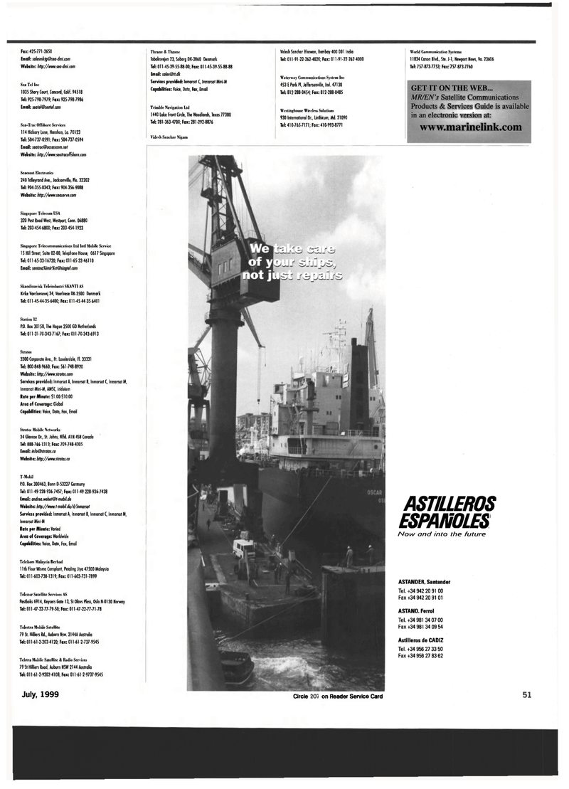 Maritime Reporter Magazine, page 51,  Jul 1999