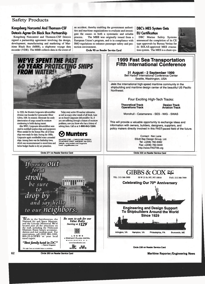 Maritime Reporter Magazine, page 64,  Jul 1999