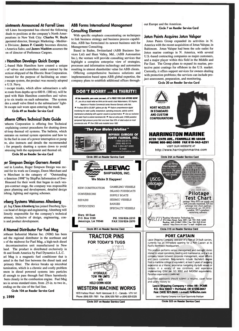 Maritime Reporter Magazine, page 75,  Jul 1999
