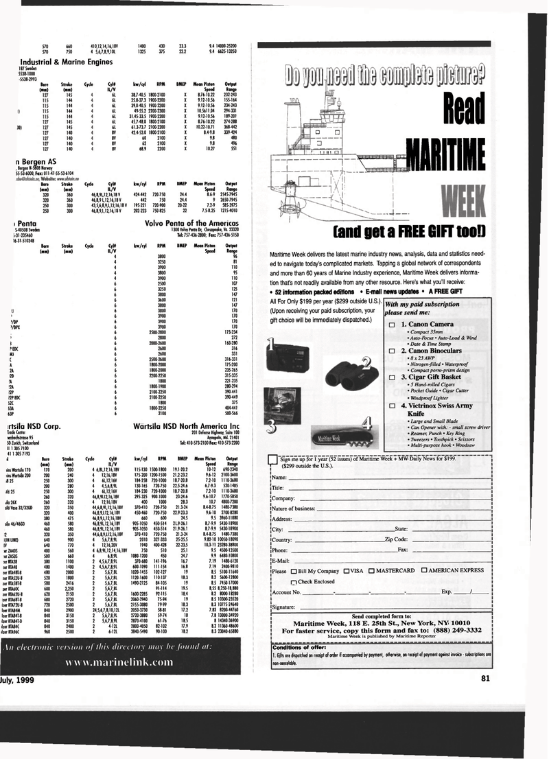 Maritime Reporter Magazine, page 83,  Jul 1999