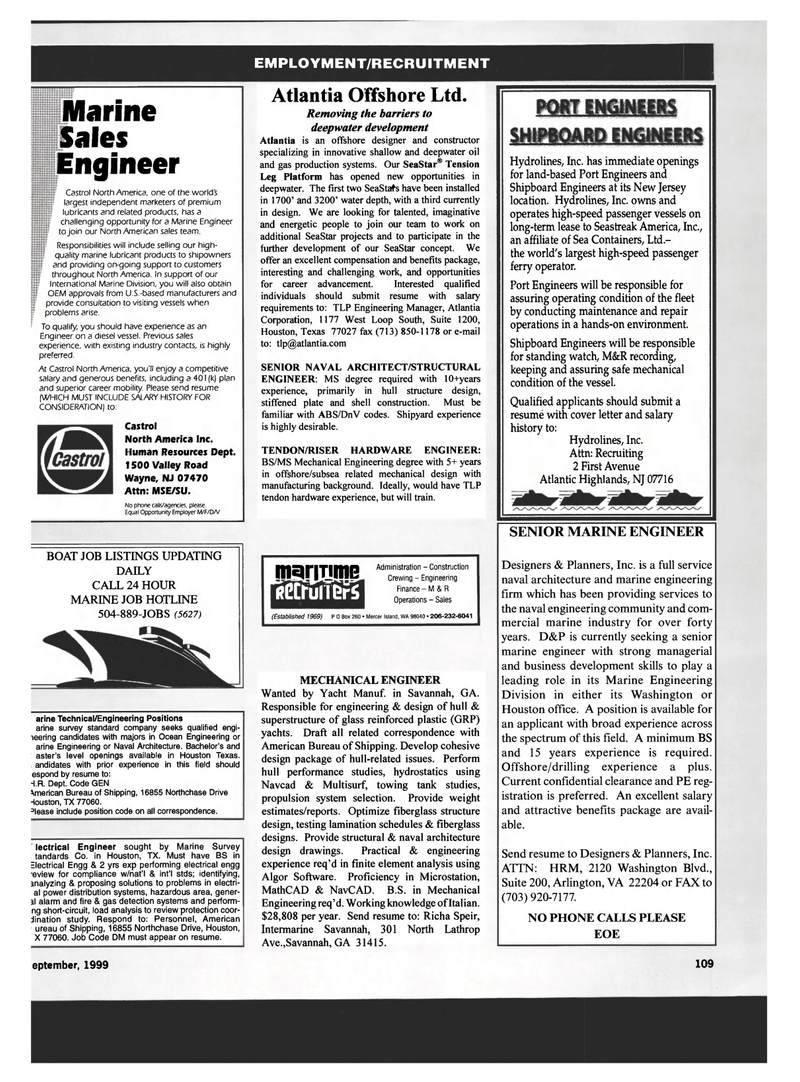 Maritime Reporter Magazine, page 105,  Sep 1999