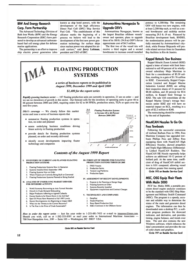 Maritime Reporter Magazine, page 12,  Sep 1999