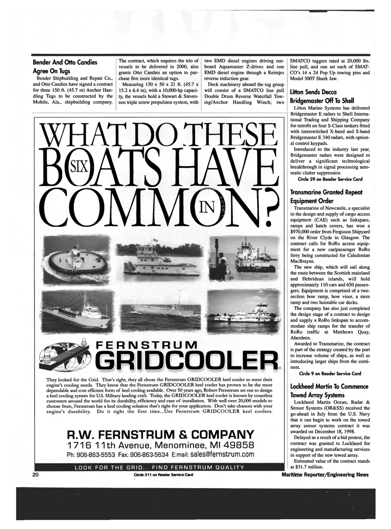 Maritime Reporter Magazine, page 22,  Sep 1999