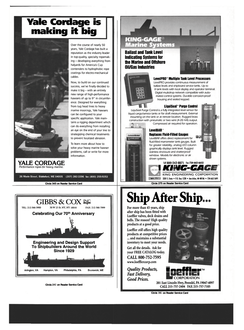 Maritime Reporter Magazine, page 23,  Sep 1999