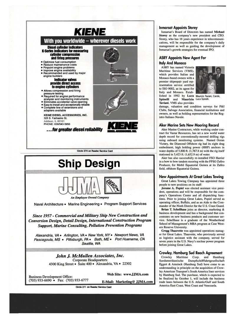 Maritime Reporter Magazine, page 24,  Sep 1999
