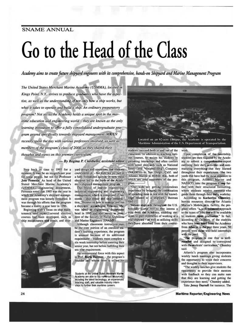 Maritime Reporter Magazine, page 26,  Sep 1999