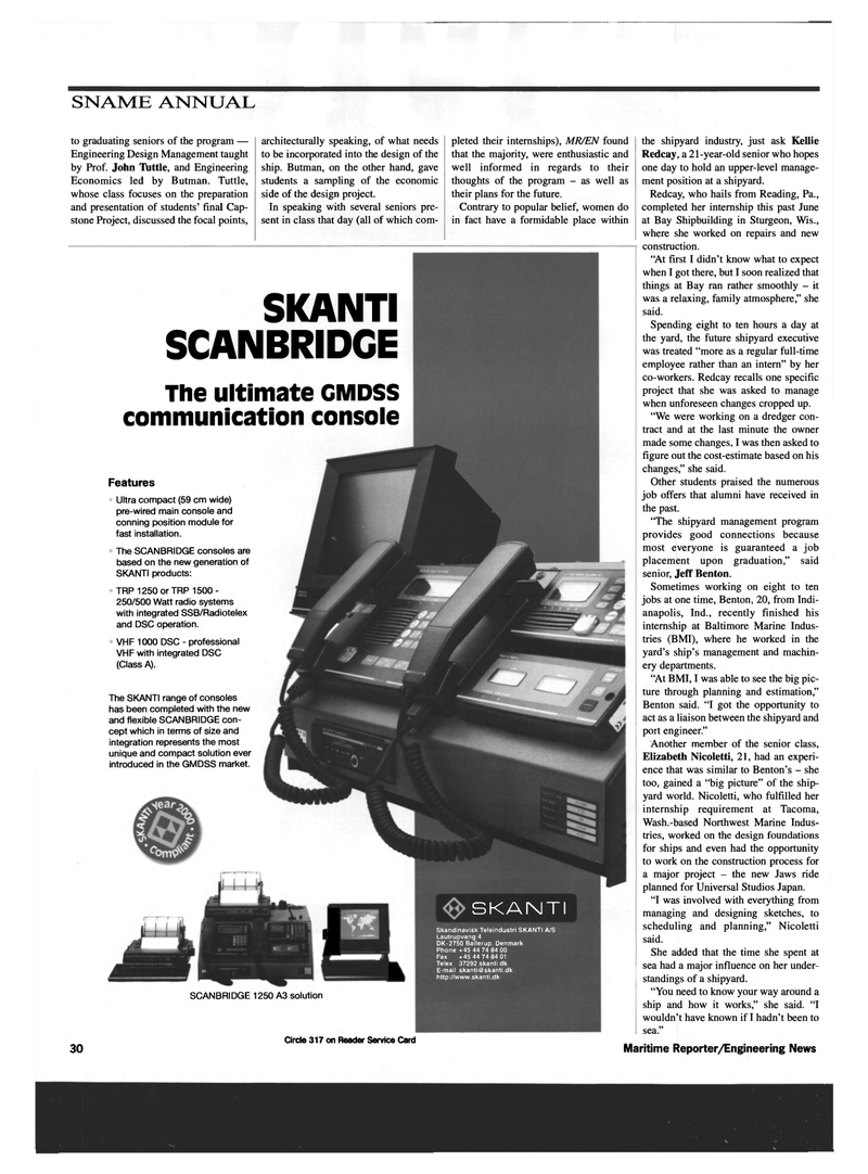 Maritime Reporter Magazine, page 32,  Sep 1999