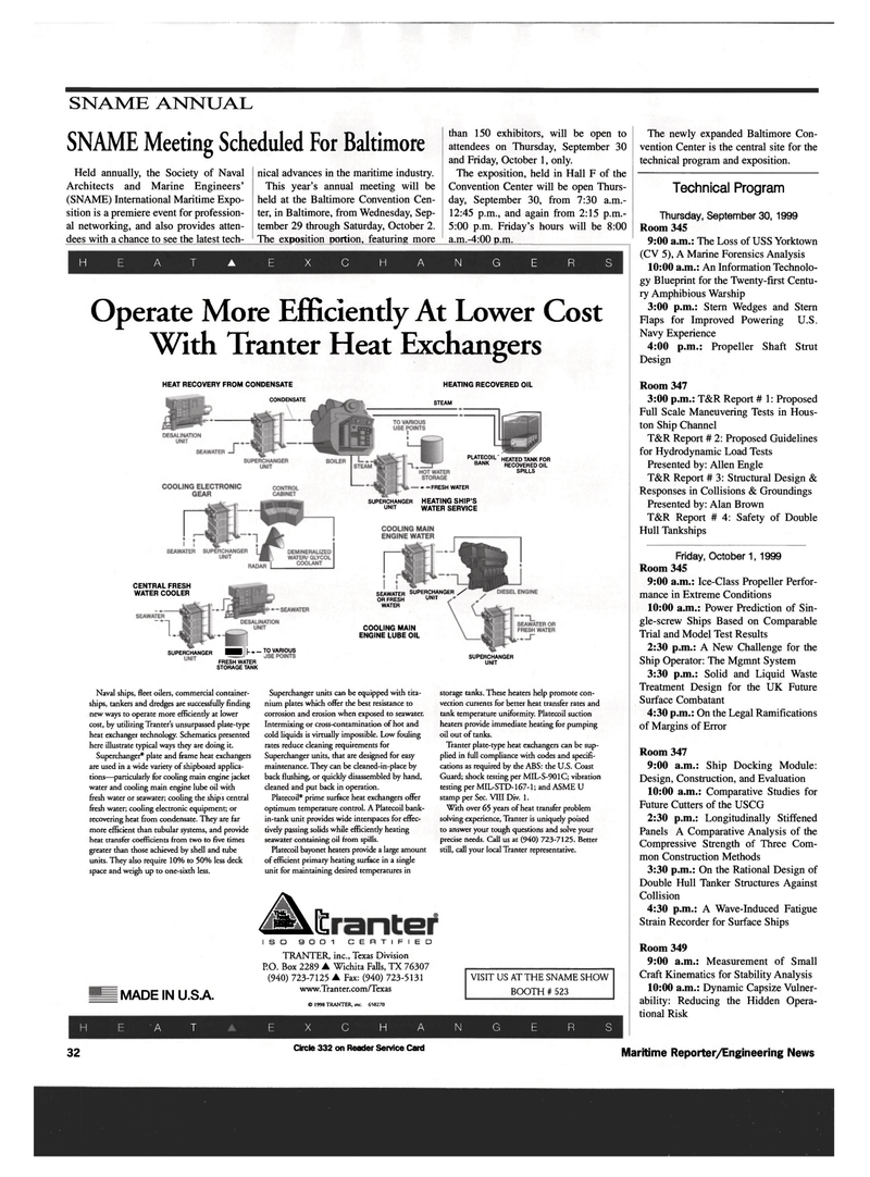 Maritime Reporter Magazine, page 34,  Sep 1999