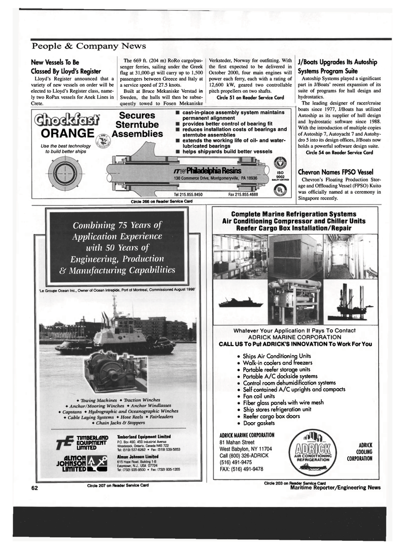 Maritime Reporter Magazine, page 64,  Sep 1999