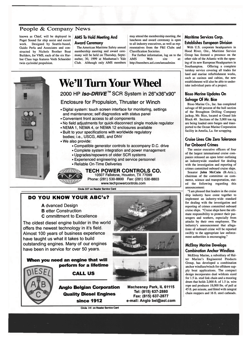Maritime Reporter Magazine, page 66,  Sep 1999