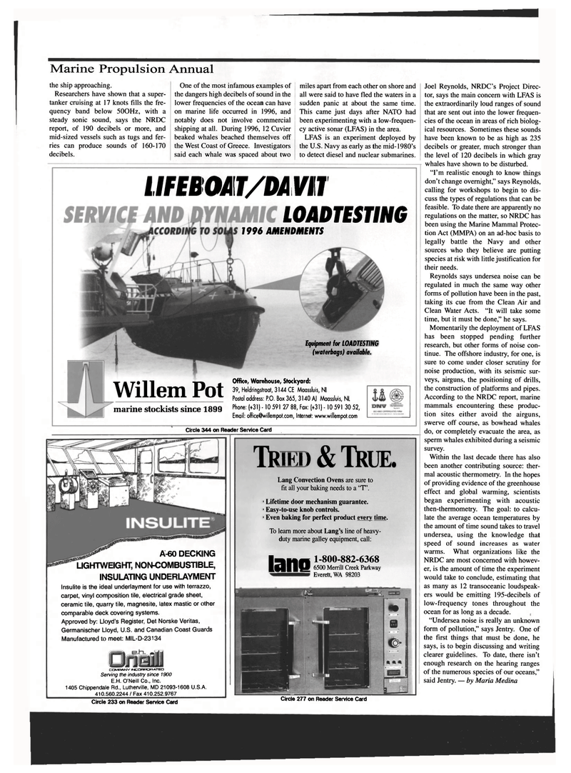 Maritime Reporter Magazine, page 86,  Sep 1999