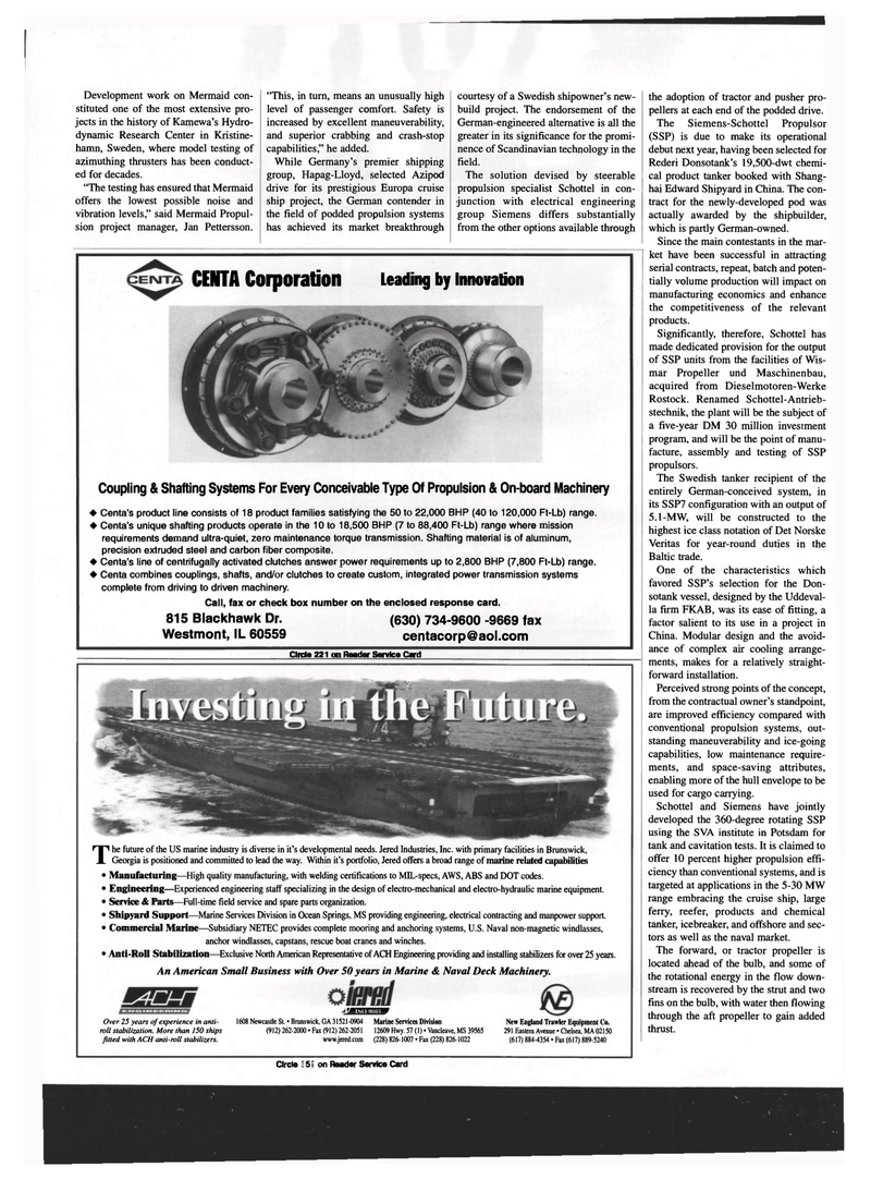 Maritime Reporter Magazine, page 96,  Sep 1999
