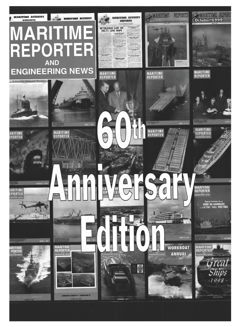 Maritime Reporter Magazine Cover Oct 1999 - 