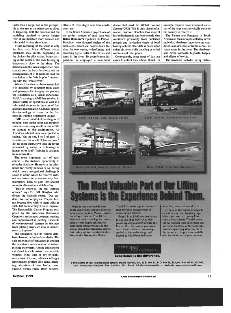 Maritime Reporter Magazine, page 33,  Oct 1999