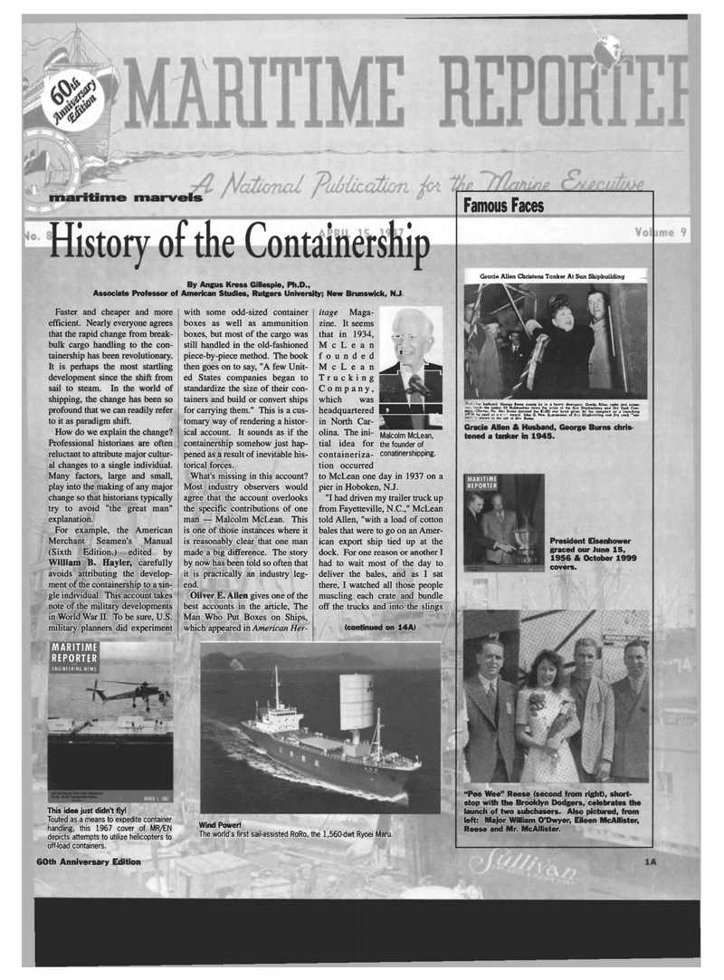Maritime Reporter Magazine, page 41,  Oct 1999