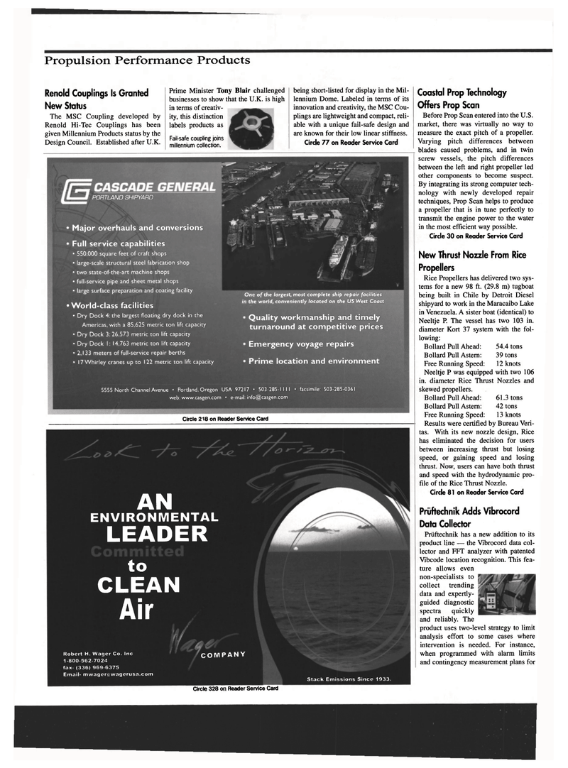 Maritime Reporter Magazine, page 60,  Oct 1999
