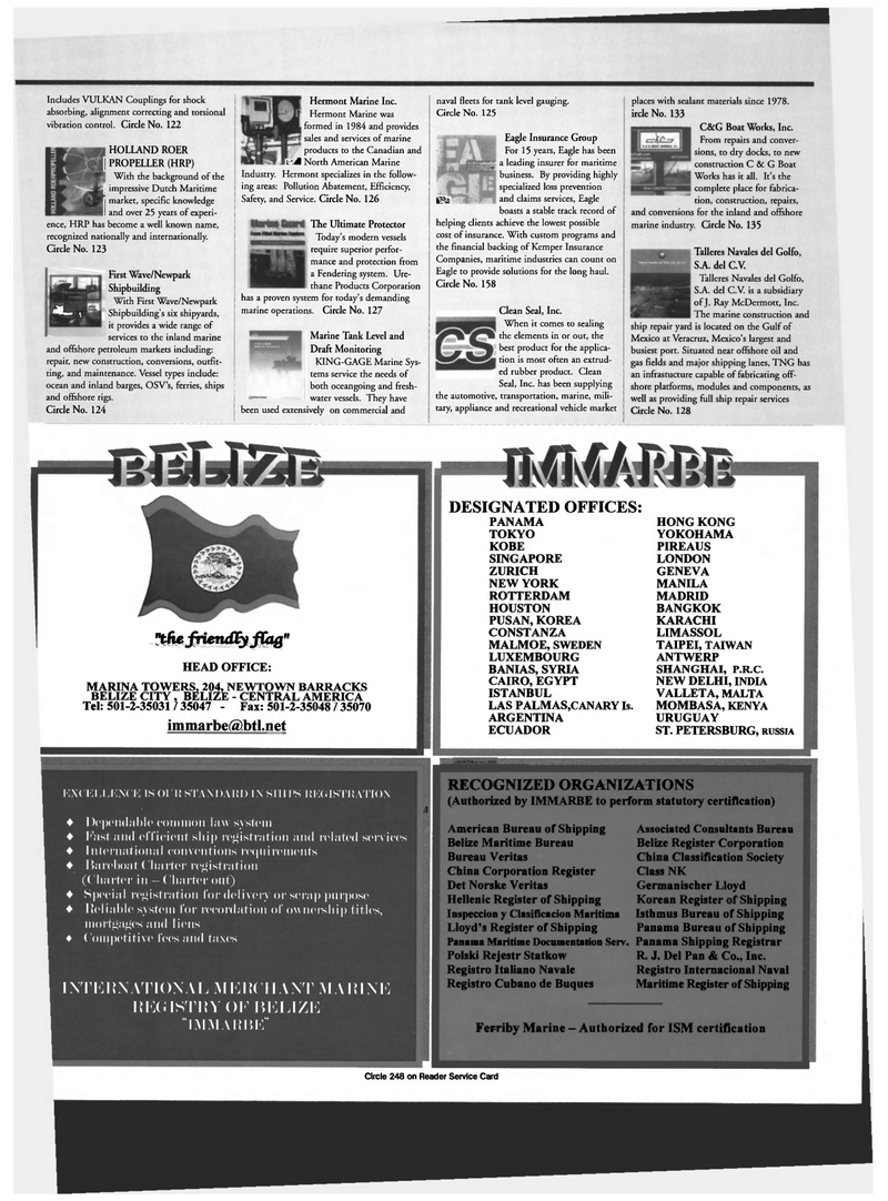 Maritime Reporter Magazine, page 77,  Oct 1999