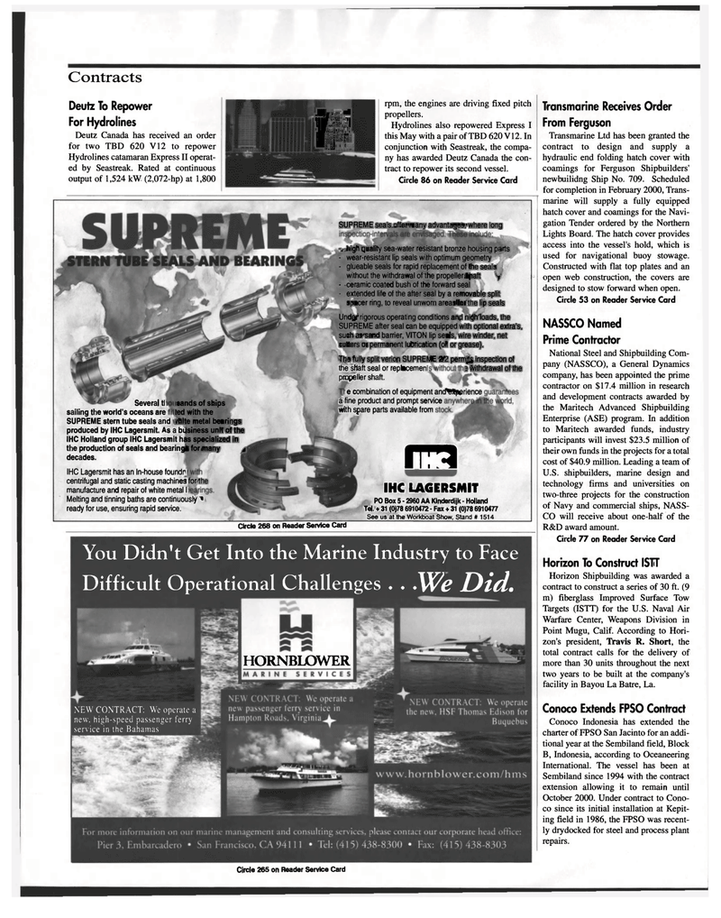Maritime Reporter Magazine, page 14,  Nov 1999