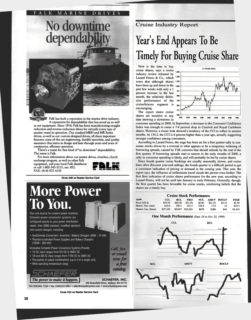Maritime Reporter Magazine, page 38,  Nov 1999