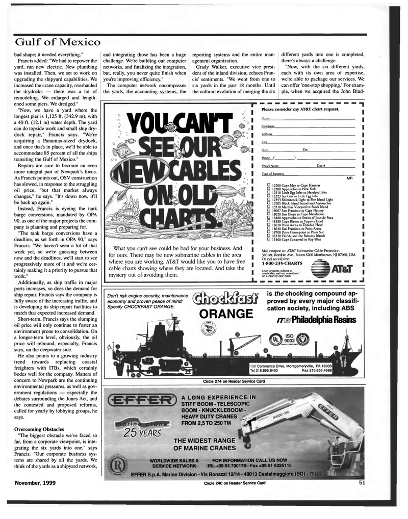 Maritime Reporter Magazine, page 51,  Nov 1999