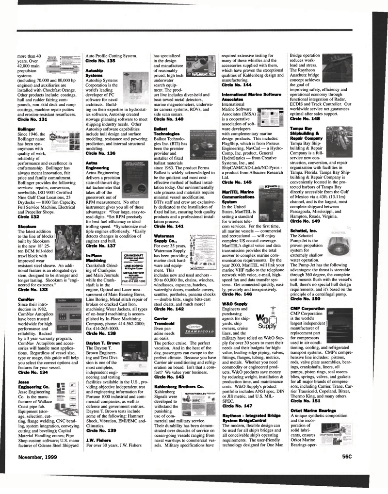 Maritime Reporter Magazine, page 59,  Nov 1999