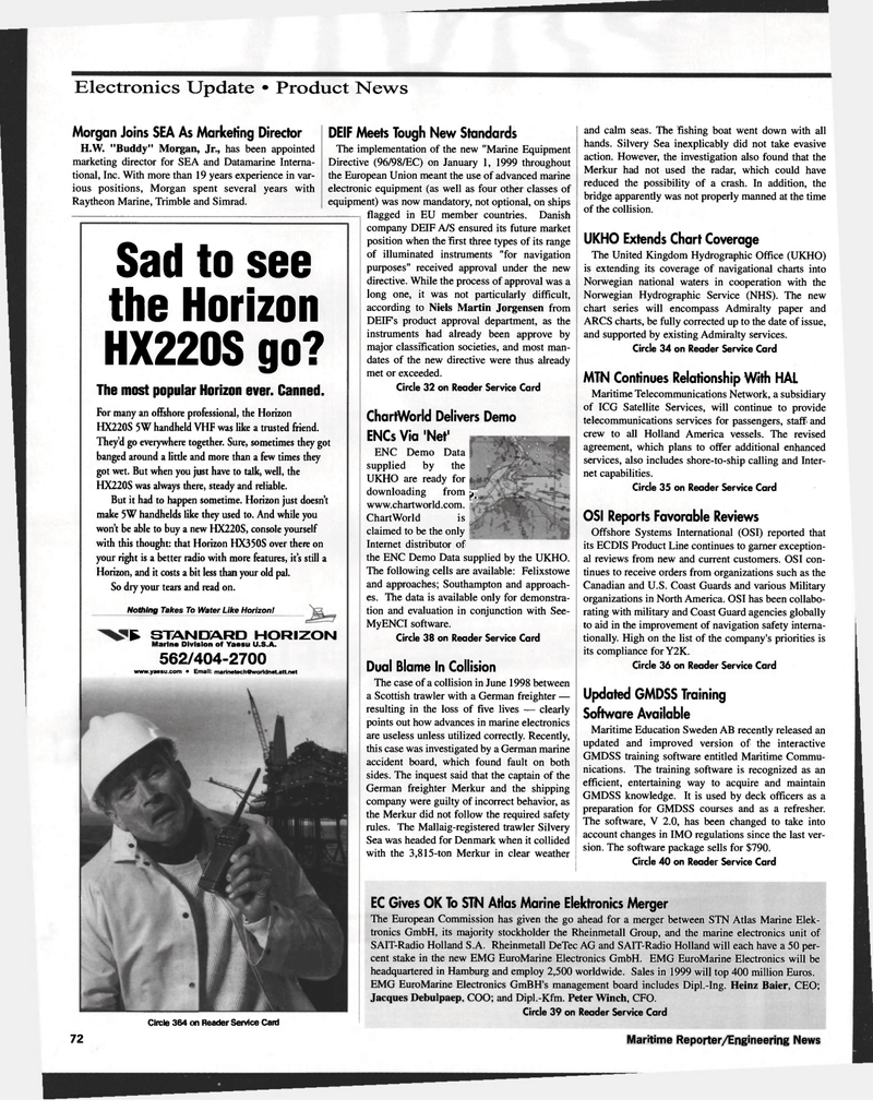 Maritime Reporter Magazine, page 76,  Nov 1999