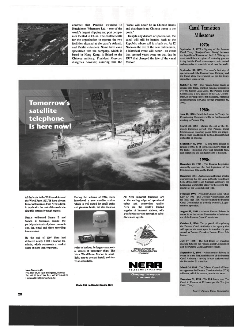 Maritime Reporter Magazine, page 20,  Dec 1999