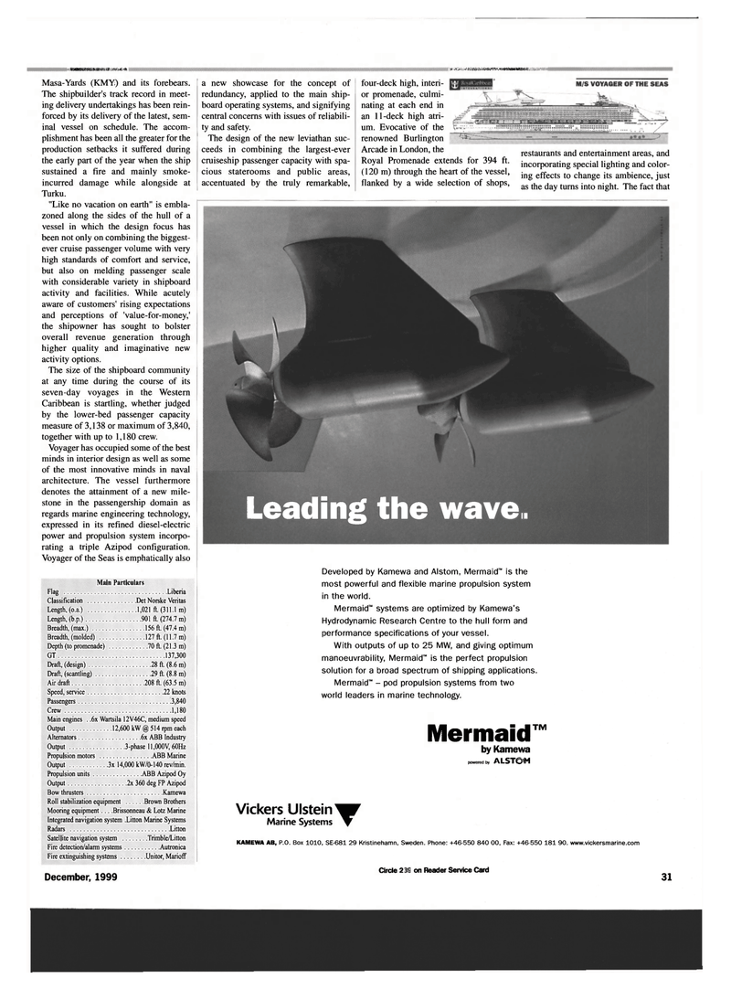 Maritime Reporter Magazine, page 31,  Dec 1999