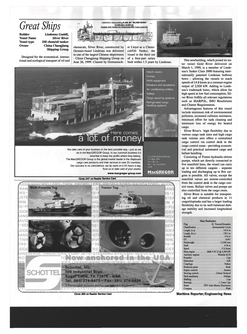Maritime Reporter Magazine, page 34,  Dec 1999
