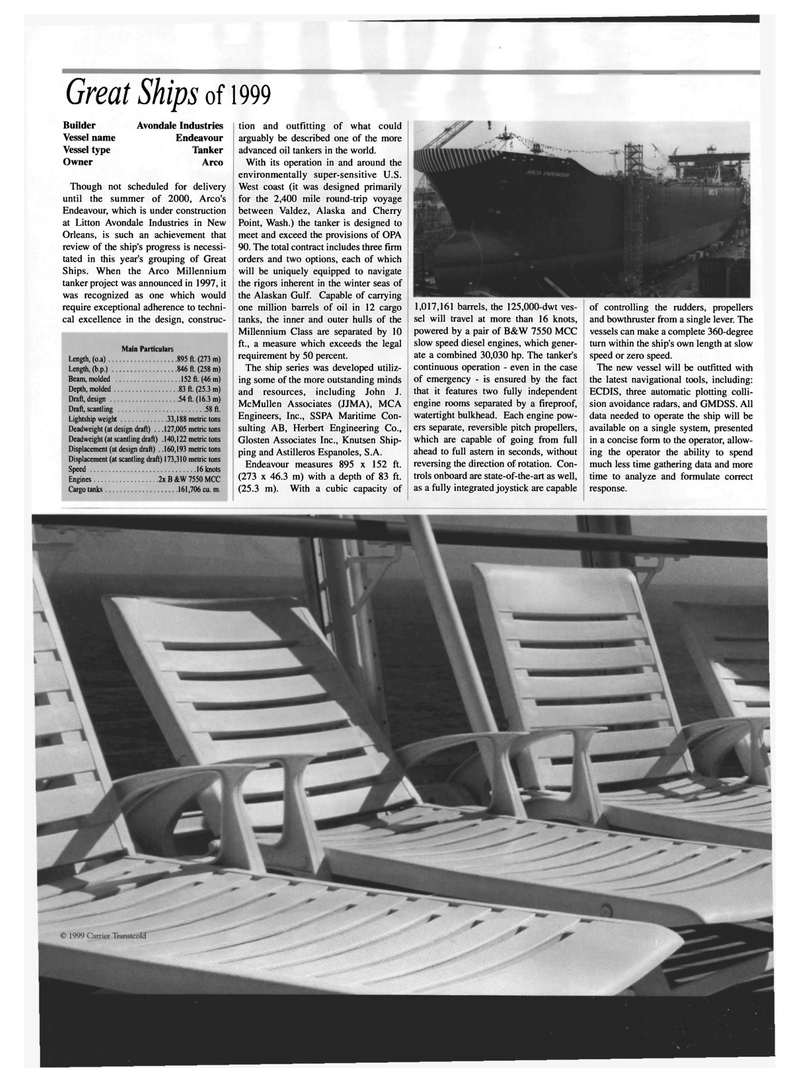 Maritime Reporter Magazine, page 36,  Dec 1999