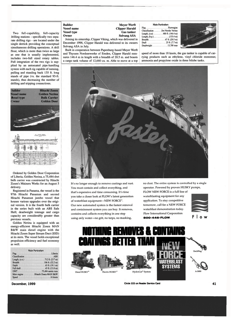 Maritime Reporter Magazine, page 41,  Dec 1999