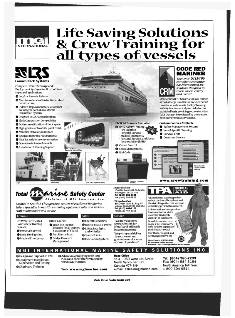 Maritime Reporter Magazine, page 53,  Dec 1999