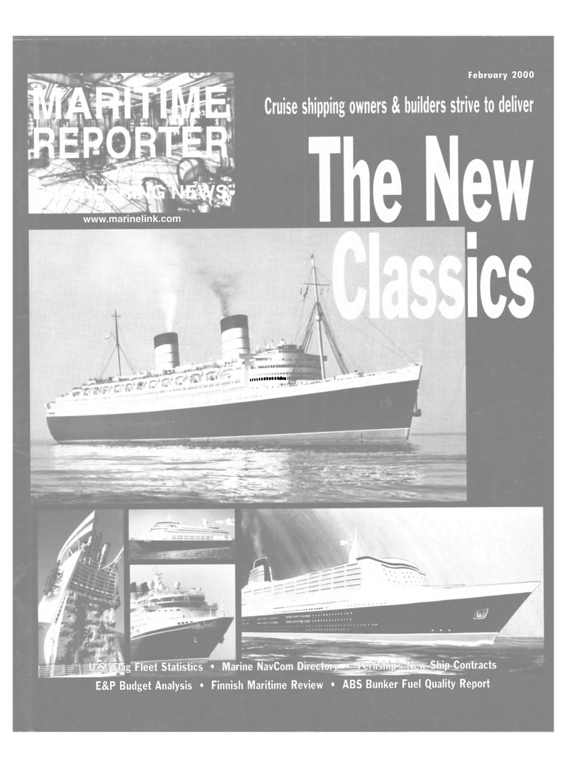 Maritime Reporter Magazine Cover Feb 2000 - 