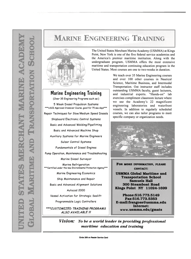 Maritime Reporter Magazine, page 2nd Cover,  Feb 2000