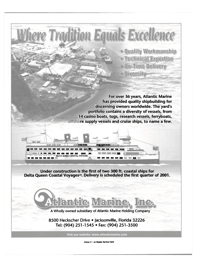 Maritime Reporter Magazine, page 18,  Feb 2000