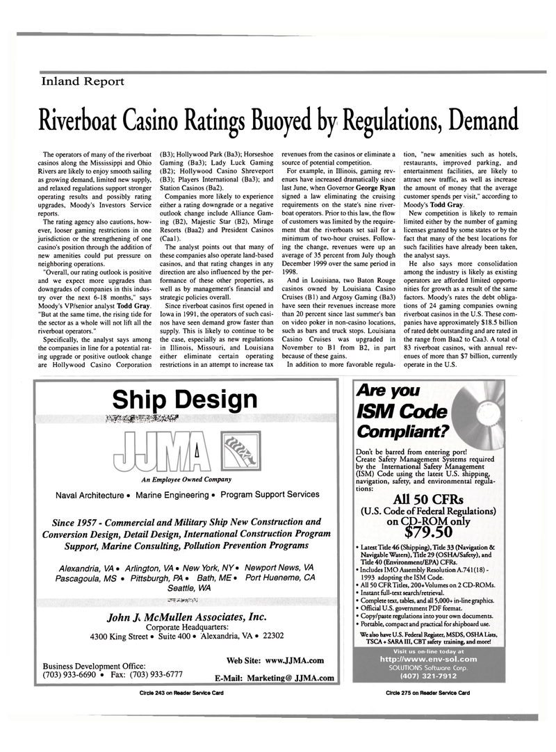 Maritime Reporter Magazine, page 48,  Mar 2000