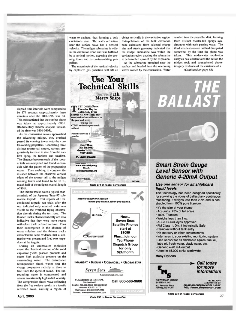 Maritime Reporter Magazine, page 27,  Apr 2000