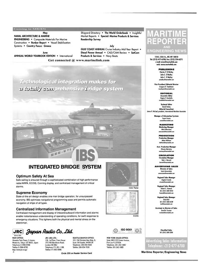 Maritime Reporter Magazine, page 4,  Apr 2000