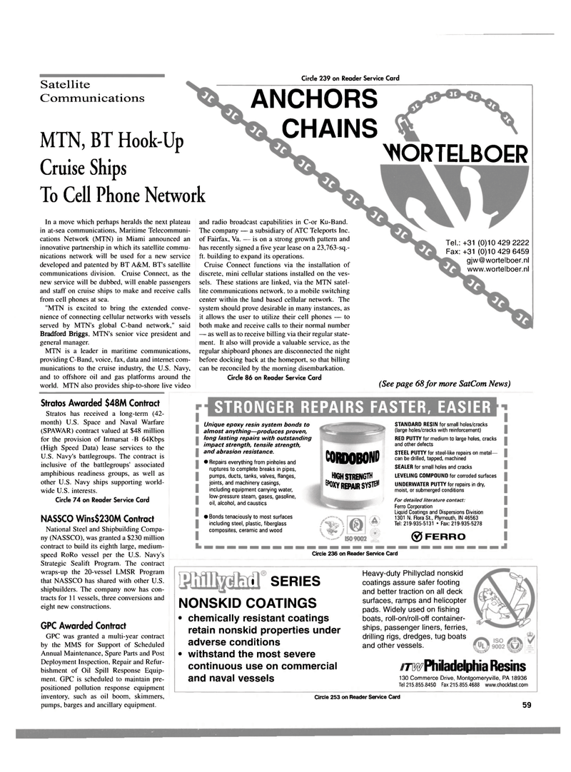 Maritime Reporter Magazine, page 63,  Apr 2000