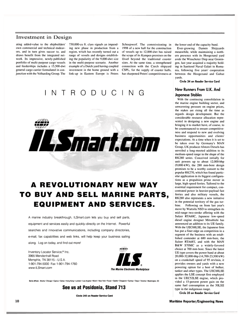 Maritime Reporter Magazine, page 10,  May 2000