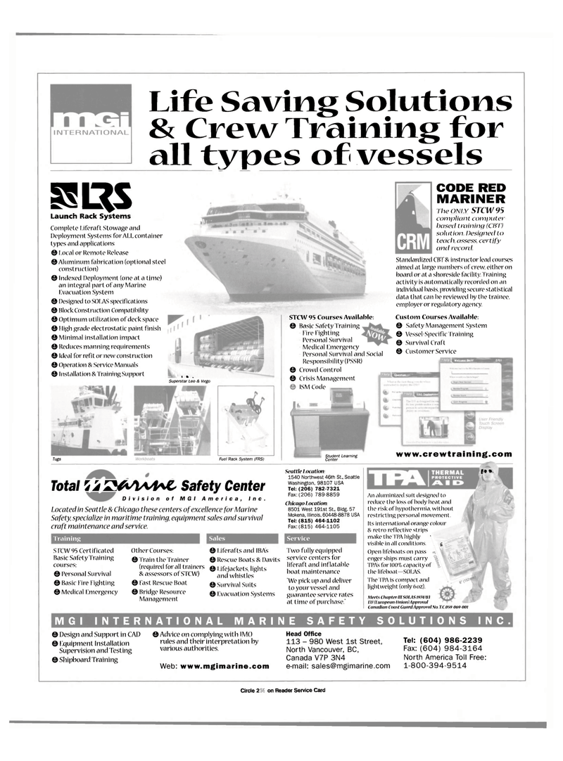 Maritime Reporter Magazine, page 11,  May 2000