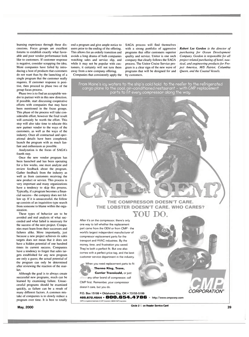 Maritime Reporter Magazine, page 41,  May 2000