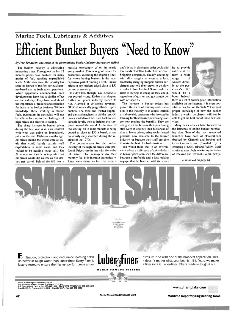 Maritime Reporter Magazine, page 44,  May 2000