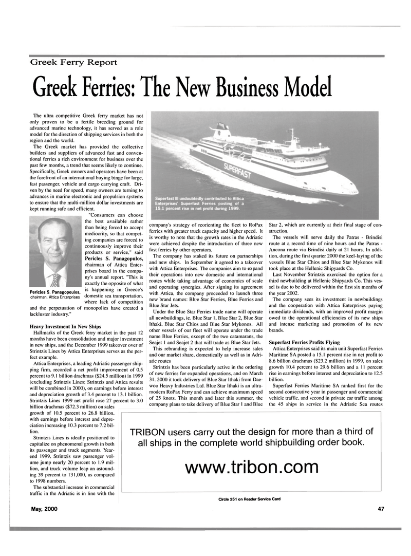 Maritime Reporter Magazine, page 49,  May 2000