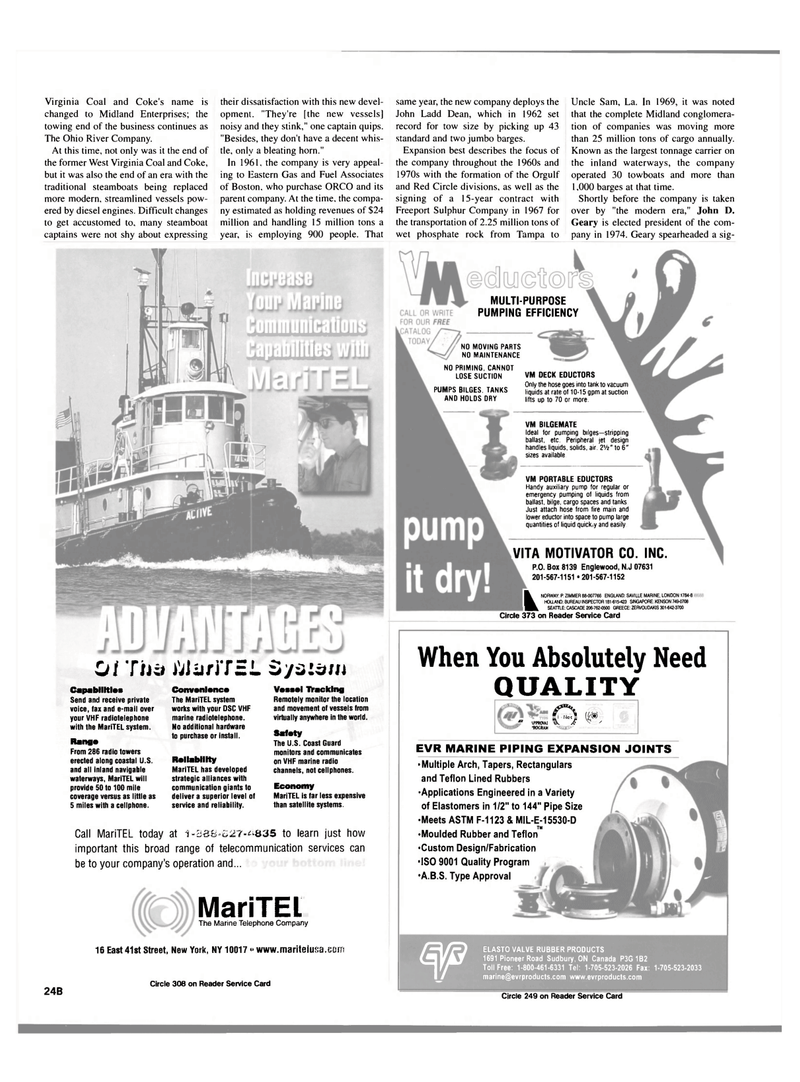 Maritime Reporter Magazine, page 26,  Jun 15, 2000