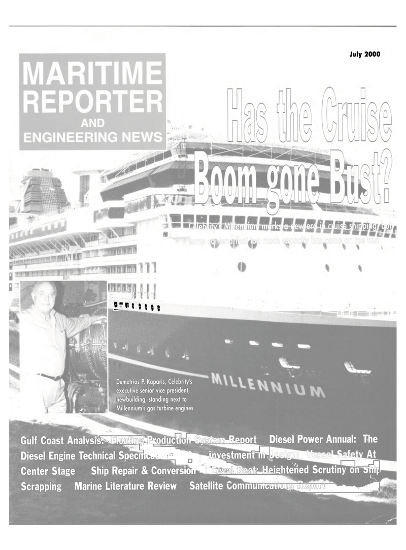 Maritime Reporter Magazine Cover Jul 2000 - 