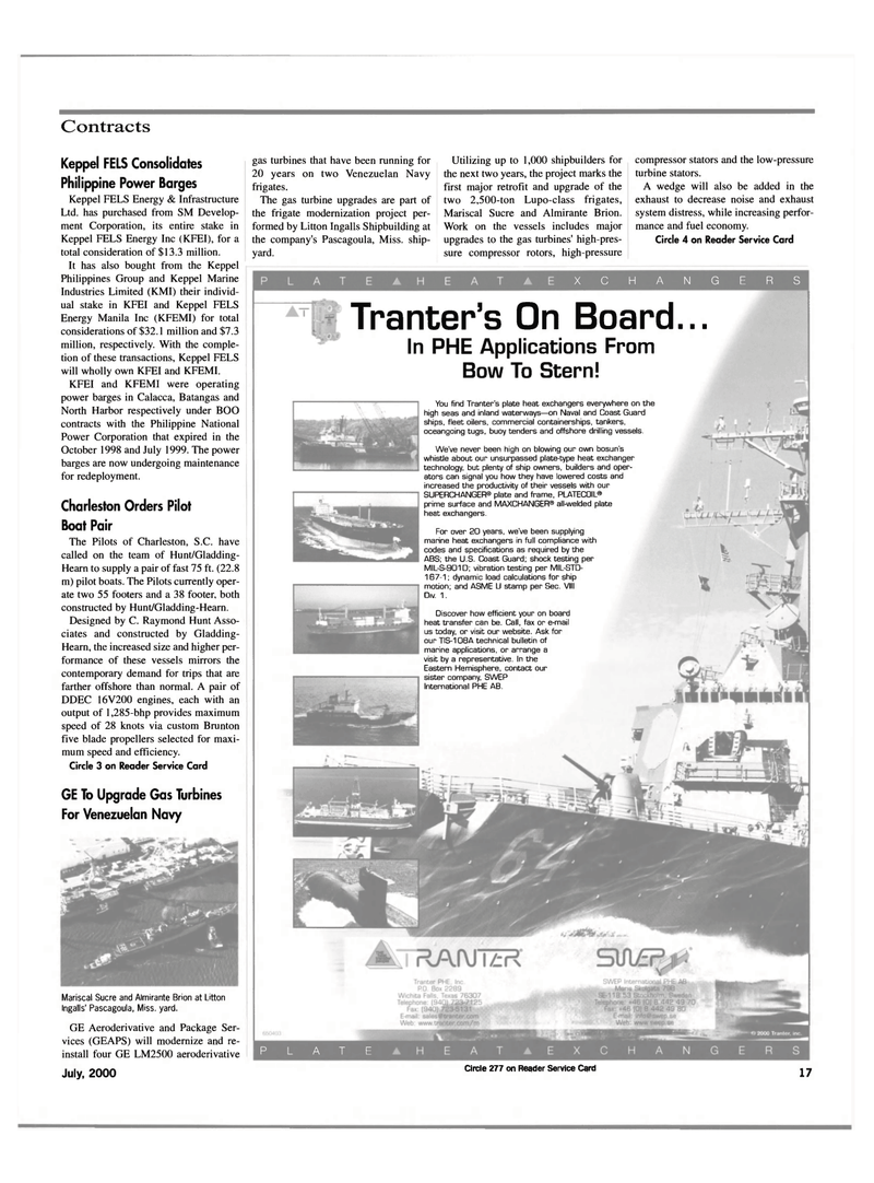 Maritime Reporter Magazine, page 17,  Jul 2000