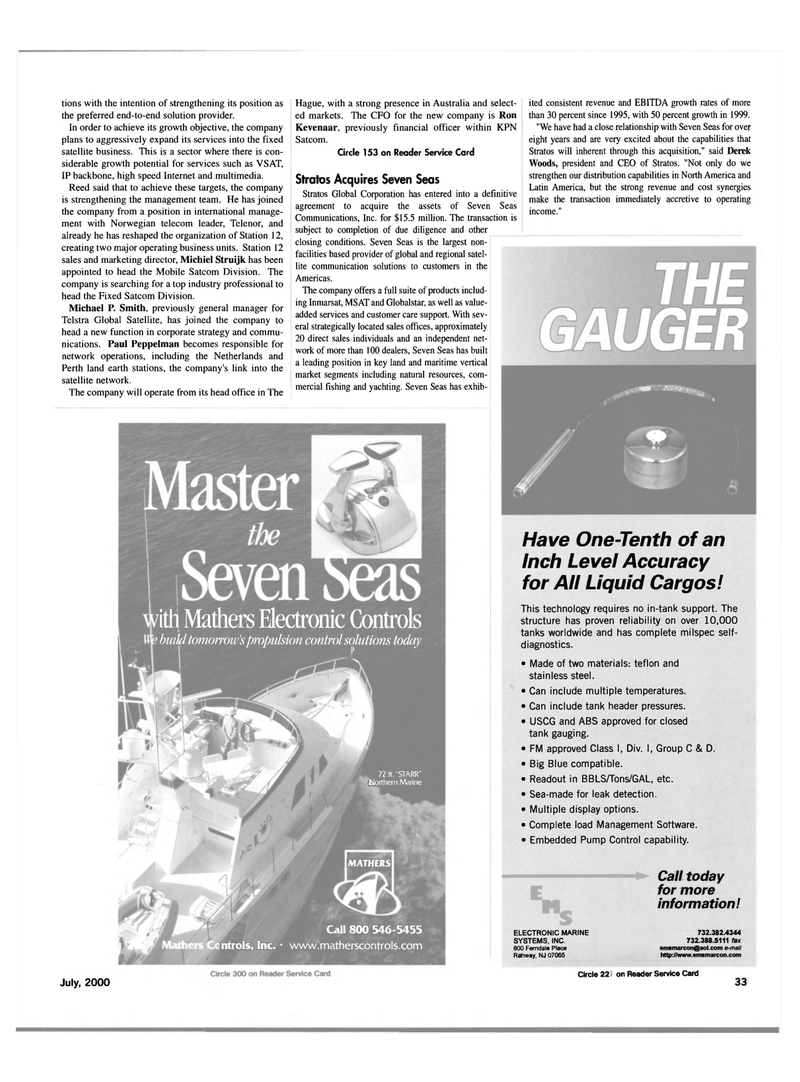 Maritime Reporter Magazine, page 33,  Jul 2000
