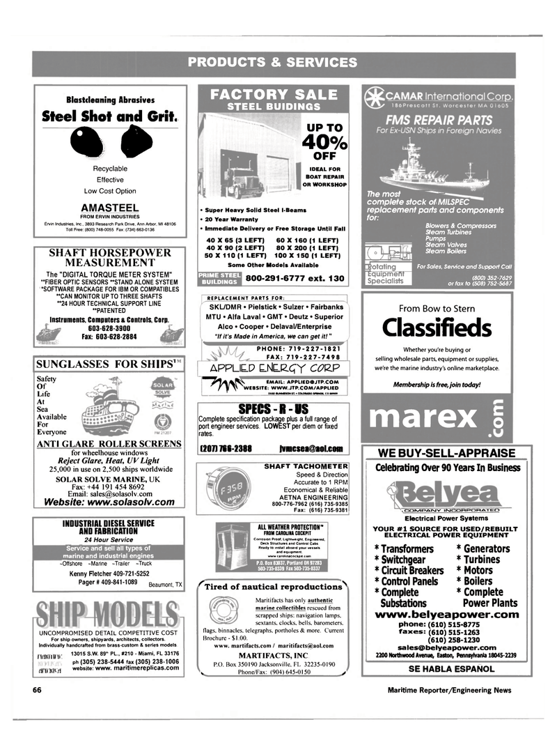 Maritime Reporter Magazine, page 66,  Jul 2000