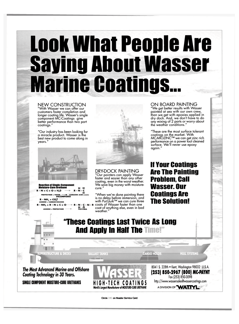 Maritime Reporter Magazine, page 7,  Aug 2000